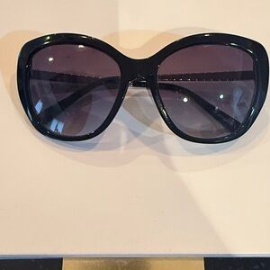 Chopard Black Sunglasses with Purple Tint